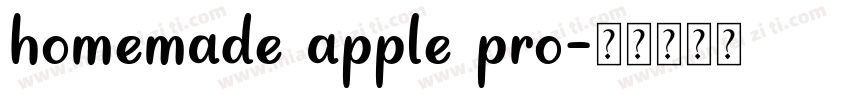 homemade apple pro字体转换